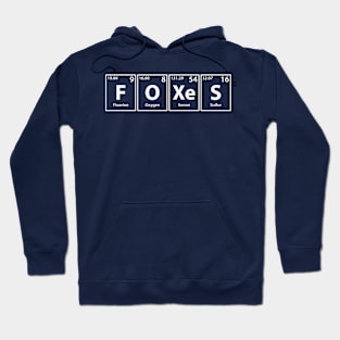 Foxes (F-O-Xe-S) Periodic Elements Spelling Hoodie